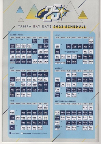 TB Rays Inside Pitch Magazine 2023 Issue #2 Jose Siri with Pocket Schedule - Picture 2 of 2