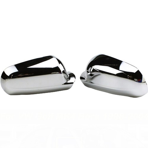 2x COUVERCLES CHROMÉS CÔTÉ GAUCHE ET DROIT AILE RÉTROVISEUR VW GOLF 4 IV MK4 19... - Photo 1 sur 5