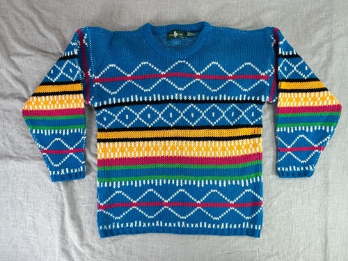 Hunt Club Sweater Women Large Chunky Knit Pullover Sweater Comfy Grampa Blue