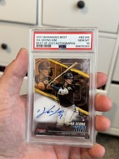 2021 Bowman’s Best Ha- Swing Kim Best Of 2021 Auto PSA  10