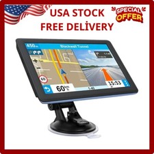 GPS Navigator for Car Truck RV, Latest 2025 Map, 7 inch Touch Screen Real Voice