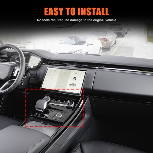 Central Gear Panel Trim Cover For Range Rover Sport 2023-2024 ABS Carbon Fiber - Imagen 16 de 19