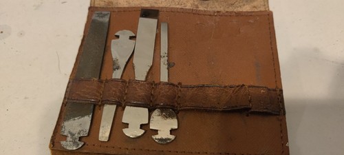 Vintage J.A. Henckels Solingen Germany Knife Tool Kit in Leather   case/pouch.  - Picture 6 of 7