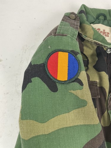SELTEN Vintage Kicks Tarnjacke Jugend S Militärstil Mantel - Bild 6 von 13