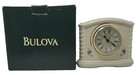 Bulova White Desk, Mantel & Shelf Clocks