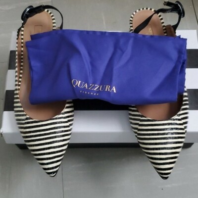 DESIGNER AQUAZZURA YALE BALLET FLAT SIZE US10