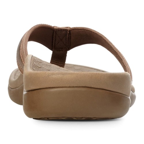  Women-Vionic-Orthaheel-Tide-II-Flip-Flop-Sandal-44TIDEII-Bronze-Metallic-New  - Bild 5 von 6