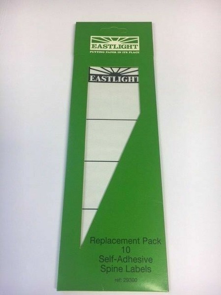Spine Label Replacements for Lever Arch File and Box Files Pk 10 Adhesive 918524