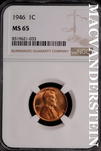 1946 Lincoln Wheat Cent-NGC MS 65 Brilliant Uncirculated Lustrous #SLG273