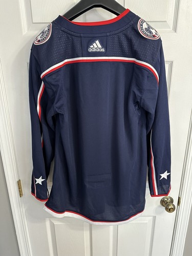 columbus blue jackets jersey Aeroready Adidas NHL Jersey Size 50 Med - Picture 5 of 15