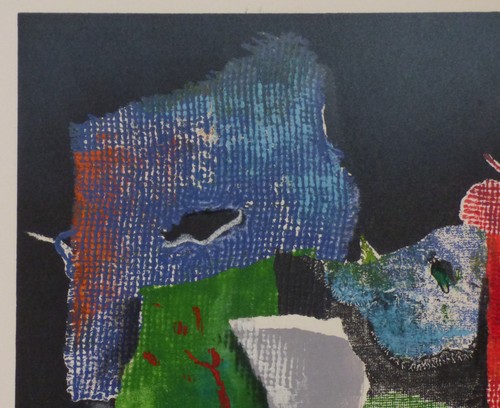 Laszlo Dus Abstract Lithograph Limited Edition 1981 Listed Hungarian Artist Art - Picture 4 of 5