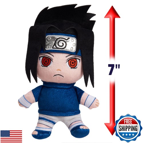 Just Play Naruto klein 7 Zoll Sammlerstück Plüsch Sasuke, Kinderspielzeug ab 3 Jahren  - Bild 4 von 5