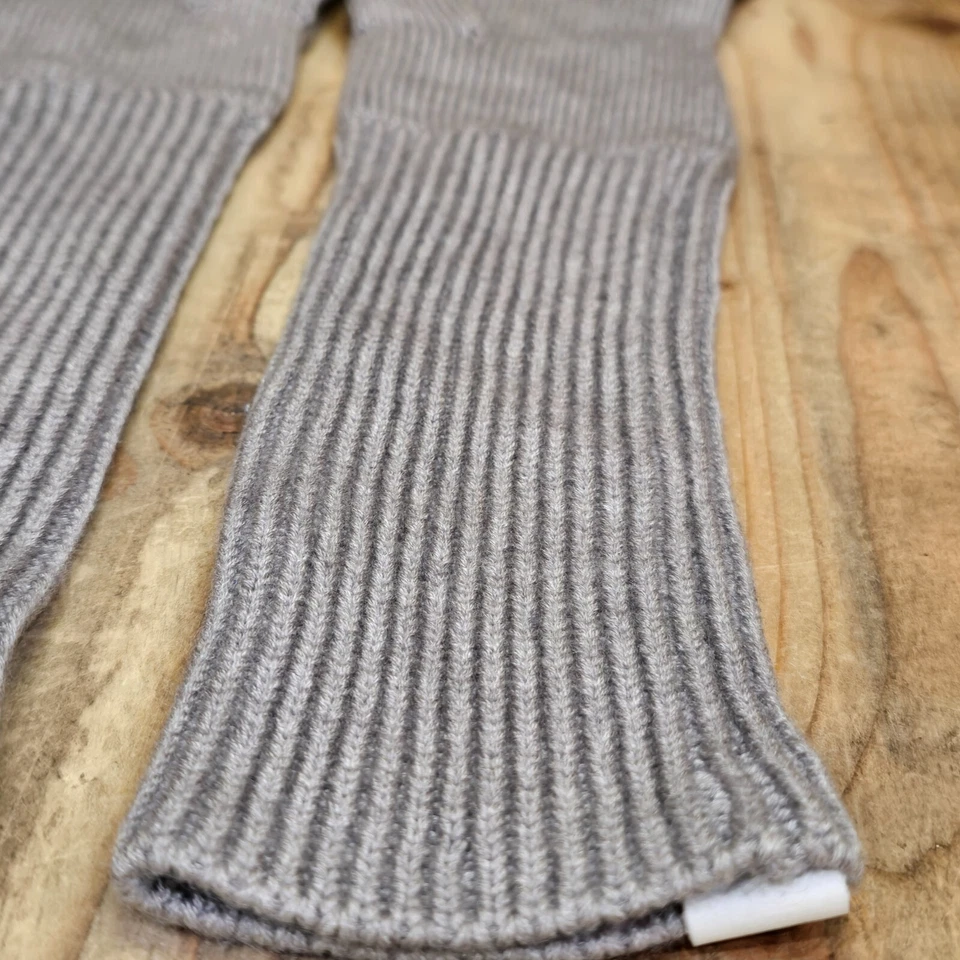 GUANTE UGG DE PUNTO LARGO CON PALMA CONDUCTORA INTELIGENTE Y DEDOS MEZCLA DE LANA ~ GRIS CLARO Foto 4 de 4