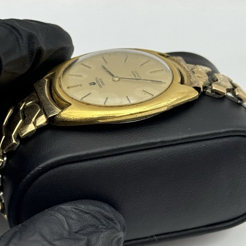 34mm Men’s Universal Geneve Gilt Shadow Automatic 2-66 Bumper Watch TO RESTORE - Picture 6 of 24