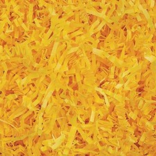 Crinkle Cut Paper Shred Filler 1 LB for Gift Wrapping  Filling - Yellow
