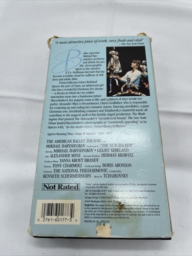 The Nutcracker (VHS, 1982) Mikhail Baryshnikov Ballet - Picture 3 of 4