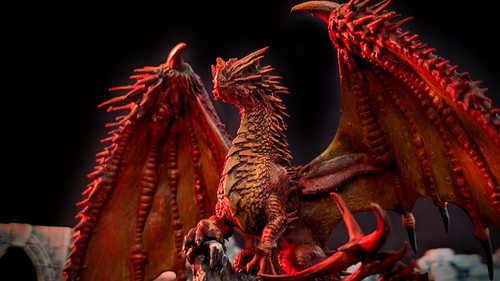 D&D Miniatur RED DRAGON | Handbemalt Resin Figur Dungeons & Dragons Tabletop RPG - Bild 2 von 5