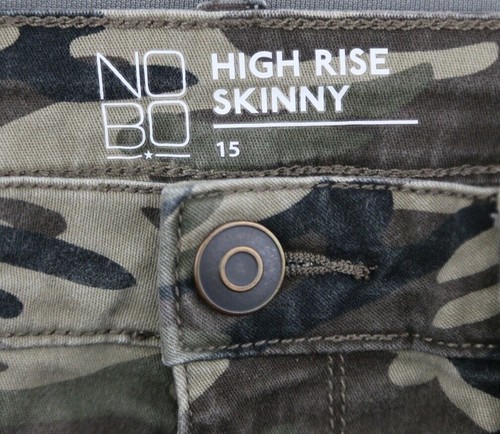 Women's 2020 Nobo No Boundaries High Rise Camo Skinny Pants Size 15 (32x27) - Picture 3 of 8