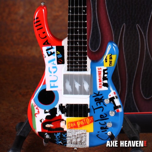 Flea Bass- Red Hot Chili Peppers Collectible Psycho Modulus Bass 10-Inch Replica - Picture 5 of 7