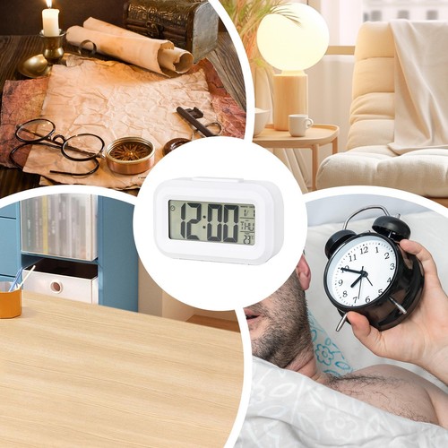 Electronic Bedside Clock Modern Digital Alarm Clocks For Bedrooms Bedside Clock - Picture 7 of 15