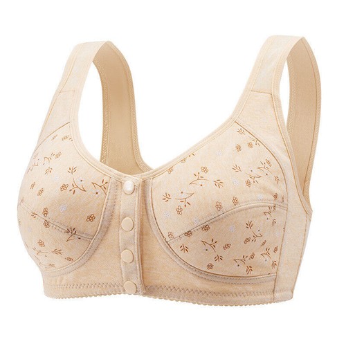 Wired Padded Fastening Bra Front Bra Non Women Stretch Ladies US Non Soft Cotton - Picture 17 of 43