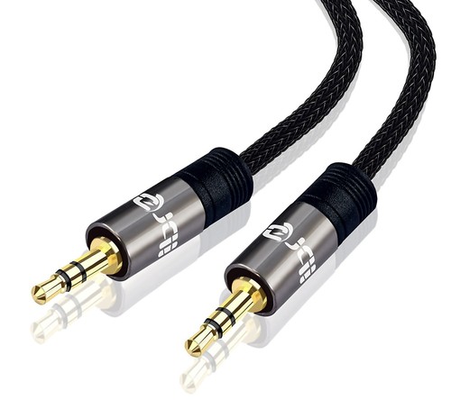 1M - 3.5mm Jack Plug To Plug Male Cable Audio Lead For PC Headphone/Aux/MP3/iPod - Picture 1 of 6