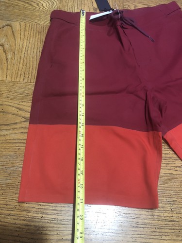 AETHER Coastal Lace-up Board Shorts MSRP $135 Men's 32 NWT Dark Poppy - Picture 11 of 11