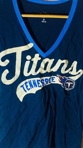G-III Women's Tennessee Titans Fair Catch Short Sleeve T-Shirt, Blue - Picture 4 of 9