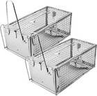 2 Pack Rat Trap Humane Mouse Traps Work Small Rodent Animal-Mice Catch Release S