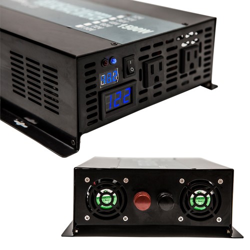 Reiner Sinuswellenwechselrichter 1500W 48V DC auf 120V AC Powe Wechselrichter netzunabhängig Solar - Bild 8 von 12