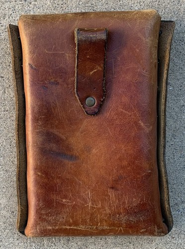 vintage leather belt bag pouch (tooled leather horse head) western hippy - Picture 8 of 12