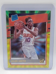 2020-21 Panini Donruss - Rated Rookies Green & Yellow Laser #230 Jalen Smith...