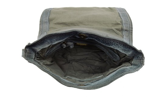TASCHENDIEB WIEN Tasche Schultertasche Umhängetasche Leder Grau NEU 617 - Bild 6 von 6