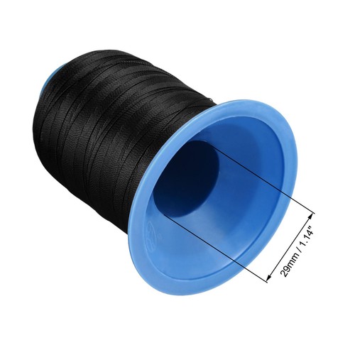 Bonded Polyester Threads Extra-strong 1040 Yards 300D/0.38mm (Dark Black, 2pcs) - Picture 4 of 6
