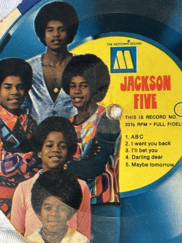 70er Jahre Jackson Five 5 Müslischachtel Karton Schallplatte #1 - ABC