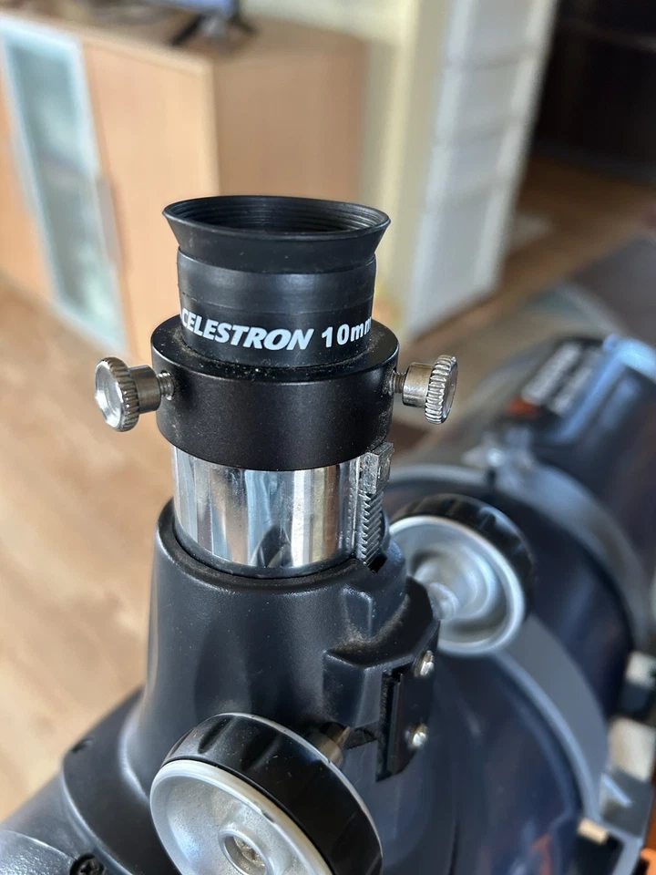 Celestron AstroMaster 114 EQ Telescope w/Tripod & 10MM Lens EUC Model 31042 Used - Image 4 of 4