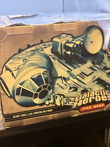 2007 Star Wars Galactic Heroes Millennium Falcon Han Luke Obi-Wan Chewbacca Read - Picture 8 of 17