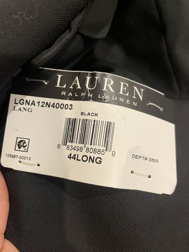 Blazer Lauren Ralph Lauren uomo UltraFlex Lexington vestibilità classica NERO 44 L - Foto 8 di 9