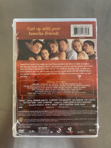 NEU Freunde Die komplette vierte Staffel 4 (DVD, 4-Disc Set) NBC VERSIEGELT New York - Bild 2 von 2