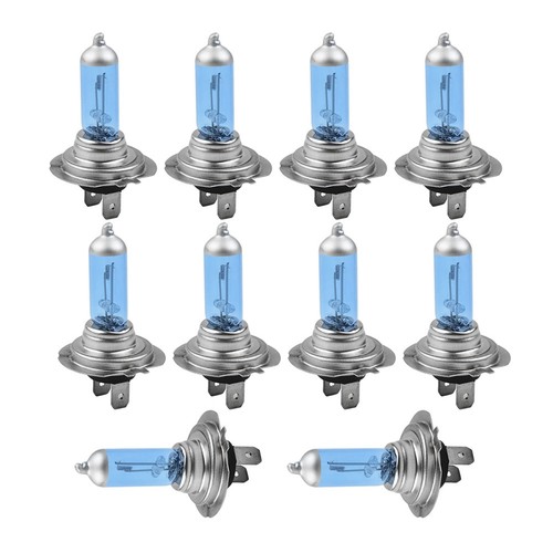 Light Xenon Headlights Set Bright 10pcs 12V 55W White Halogen Car Lamp Bulbs - Picture 6 of 12