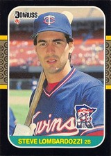 Steve Lombardozzi 1987 Donruss 318 Minnesota Twins Baseball Card