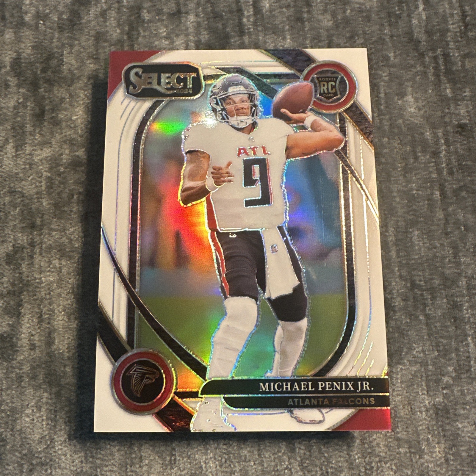 2024 Select FOTL Michael Penix Jr RC WHITE PRIZM COLOR MATCH /35 Club Level SSP