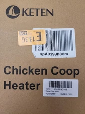KETEN Chicken Coop Heater 200W Coop Heater Open Box, Never Used
