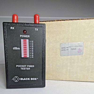 Black Box Pocket Fiber Tester Model TS051A Serial 927100054 - New Open Box