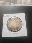 1881 P MORGAN SILVER DOLLAR VF CONDITION