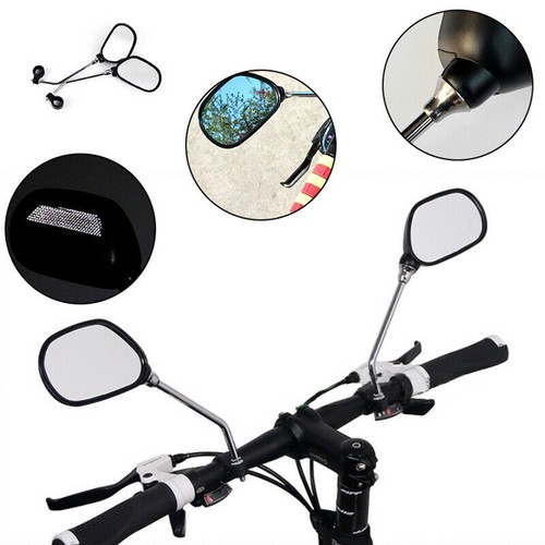 Coppia specchietti retrovisori di sicurezza bici 2x° View manubrio bici flessibile ciclismo - Foto 8 di 9