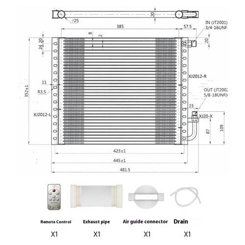 12V Cool & Heat Electric Universal Underdash Air Conditioner DC Auto Car A/C Kit - Foto 3 di 6