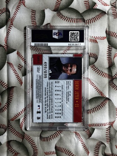 2001 Topps Gold Label - Derek Jeter #26 Class 1 GRADED NM7 - Picture 2 of 2