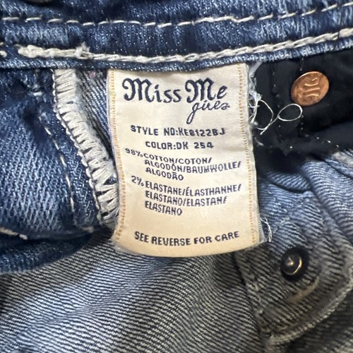 Miss Me Low-Rise Embellished Bootcut Denim Jeans Girls Size 10 - Picture 11 of 13