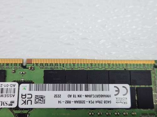 SK Hynix HMAA8GR7CJR4N-XN 64GB 2Rx4 (1x64GB) PC4-3200AA DDR4 Server Arbeitsspeicher - Bild 6 von 9